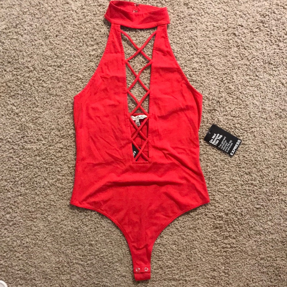 Red Express Bodysuit size Medium